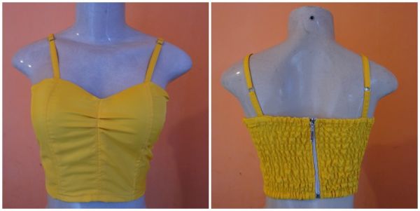 TOP CROPPED YELLOW